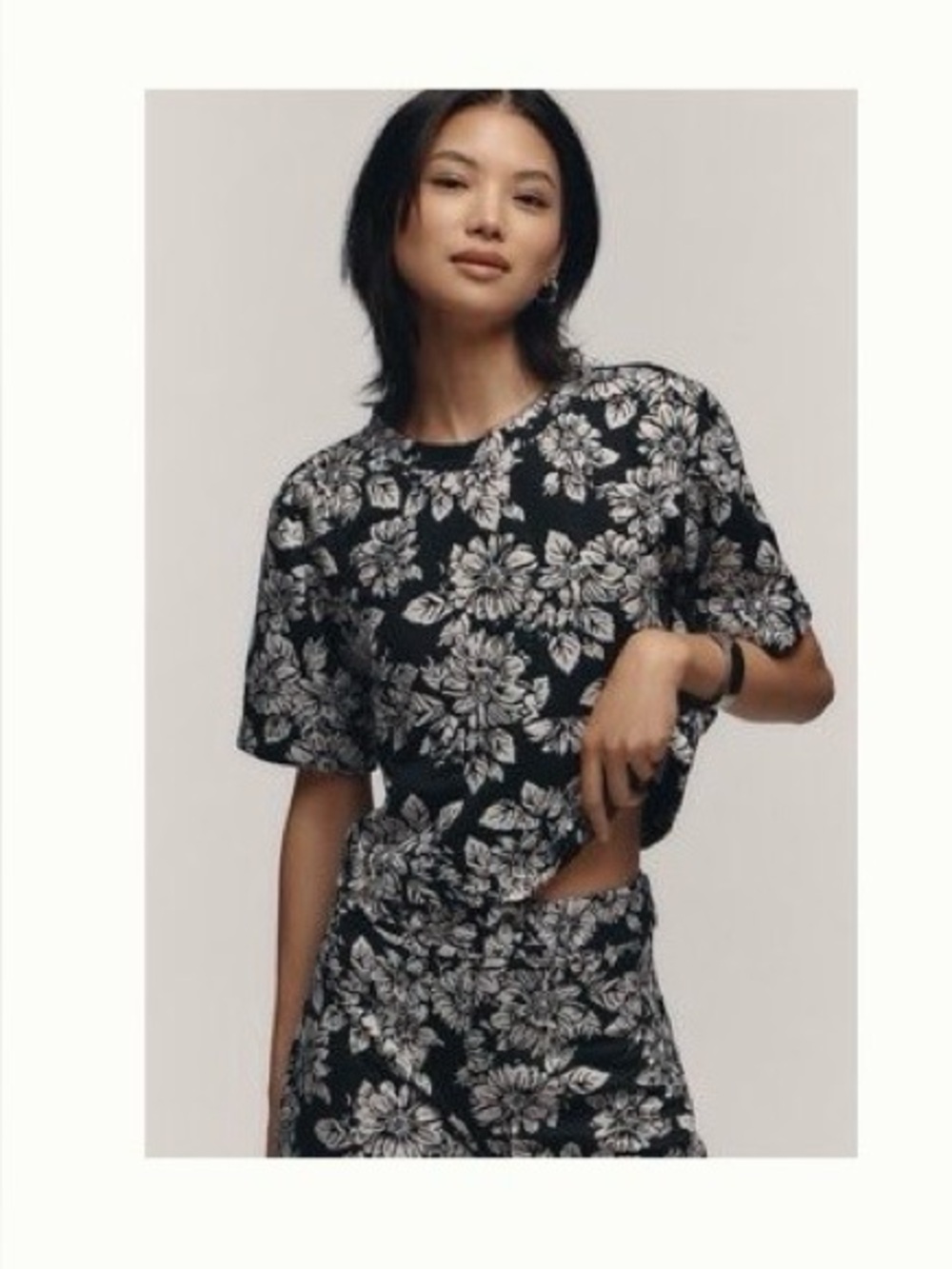 Anthropologie - Maeve Knit Boxy Tee - Size XS